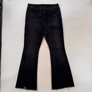 NWOT MOTHER The Weekender Fray Black Jeans